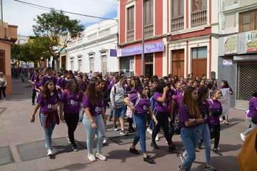 Marcha de escolares por la igualdad en Telde (Foto TA)